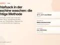 Schlafsack in der Waschmaschine waschen: Anleitung für Daune & Synthetik. Tipps für Temperatur, Waschmittel & Schleudern.