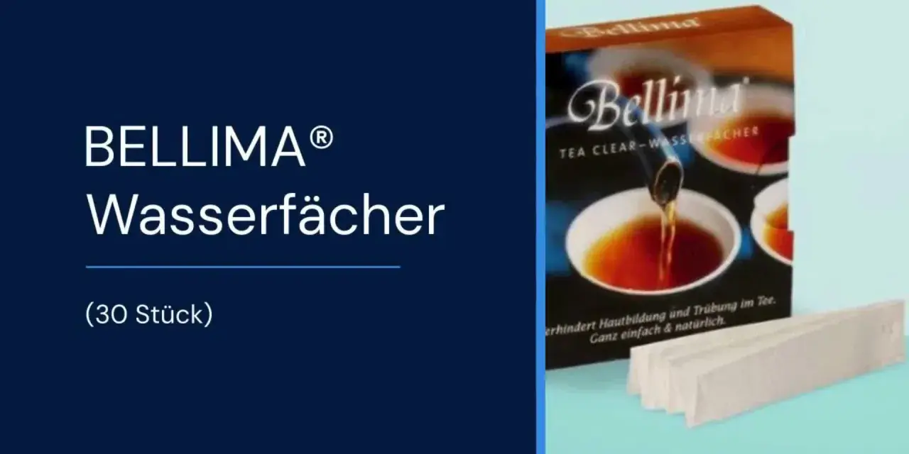 Bellima Wasserfächer: für klare, trübungfreie Tees. Einfach in die Teekanne geben.