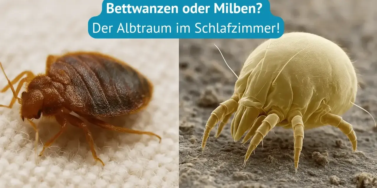 Bettwanzen und Milben: Der Albtraum im Schlafzimmer. Beide können unangenehme Stiche verursachen.