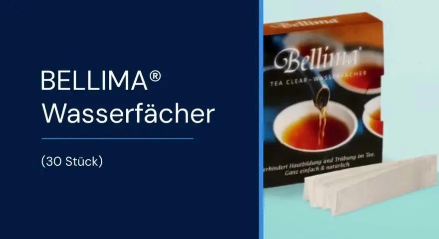 Bellima Wasserfächer: für klare, trübungfreie Tees. Einfach in die Teekanne geben.